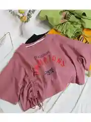 Черный футболка женская укороченная, топ спортивный