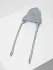 Серый шапочка вязанная для малыша, утепленная