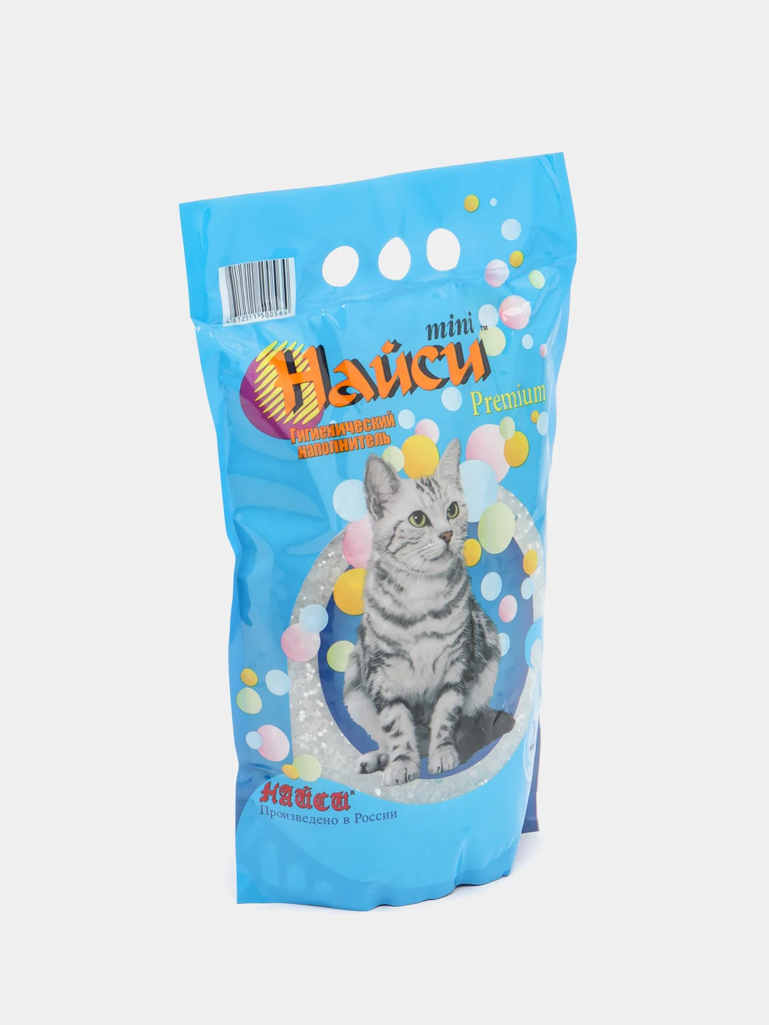 Наполнитель силикагелевый "Найси мини Premium", для кошачьих туалетов, 2,8 л