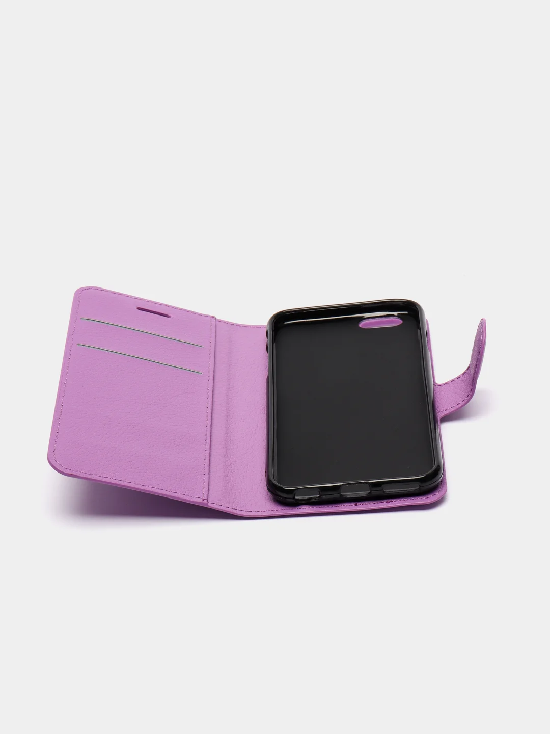Лавандовый чехол-книжка iPhone 11, XR, SE 2020, 6, 6s, 7, 8, Plus, Pro, XS, X, Max с застежкой