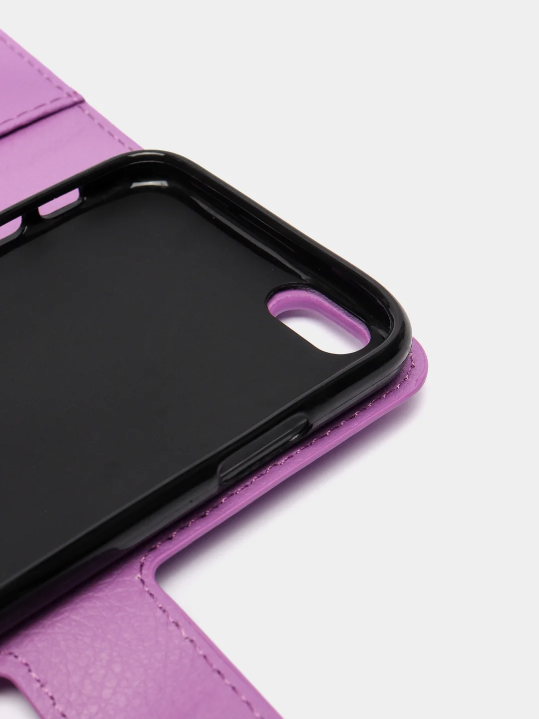 Лавандовый чехол-книжка iPhone 11, XR, SE 2020, 6, 6s, 7, 8, Plus, Pro, XS, X, Max с застежкой