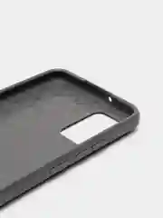 Серый чехол Samsung A02S, имитация вставок под карбон