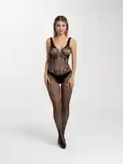 Черный эротический костюм