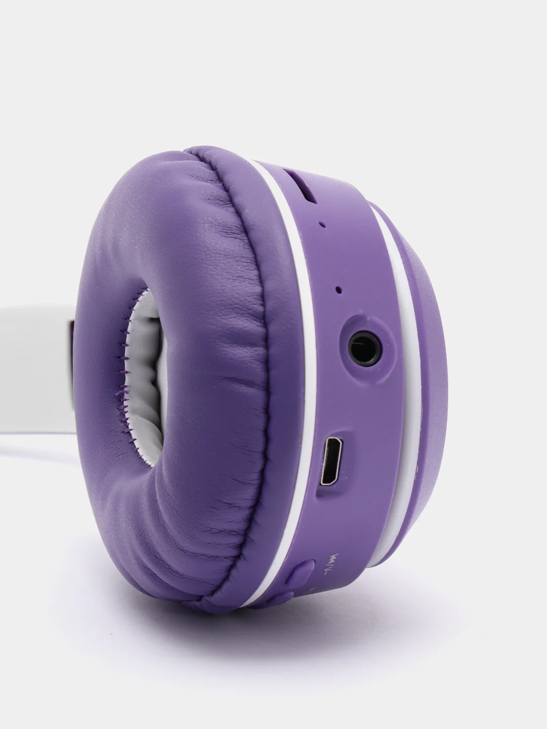 Фиолетовый беспроводные Bluetooth-наушники с кошачьими светящимися ушками