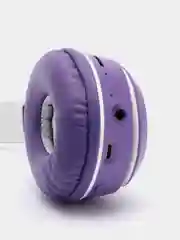 Фиолетовый беспроводные Bluetooth-наушники с кошачьими светящимися ушками