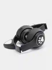 Черный беспроводные Bluetooth-наушники с кошачьими светящимися ушками