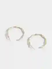 Серьги кольца, матовые, сережки женские, с серебряным гвоздиком, пусеты круглые