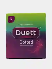 Презервативы DUETT с пупырышками 3 шутки