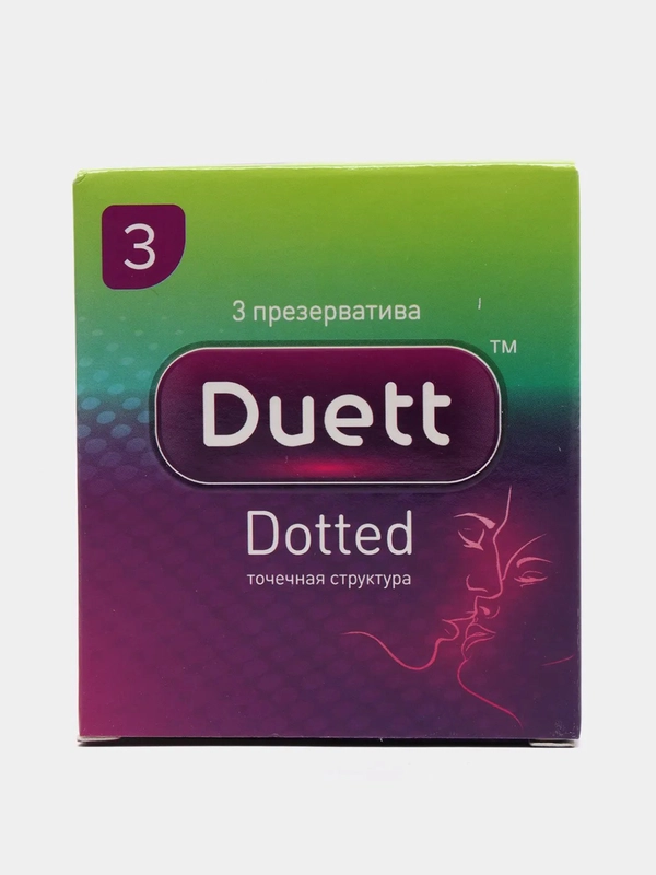 Презервативы DUETT с пупырышками 3 шутки