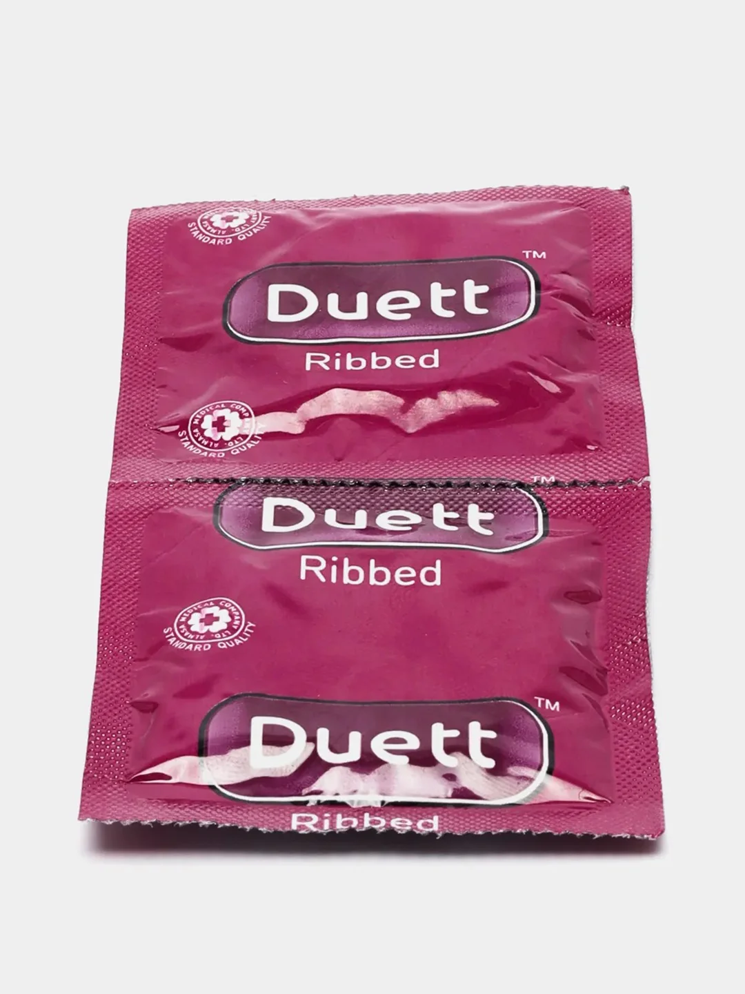 Презервативы Duett ребристые 12 штук