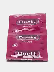 Презервативы Duett ребристые 12 штук