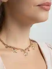 Золотой цепочка-чокер на шею