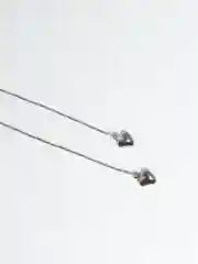 Серый серьги длинные