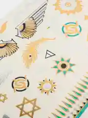 Зелёный хаки временные татуировки, 14*21