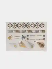Зеленый временные татуировки, 14*21