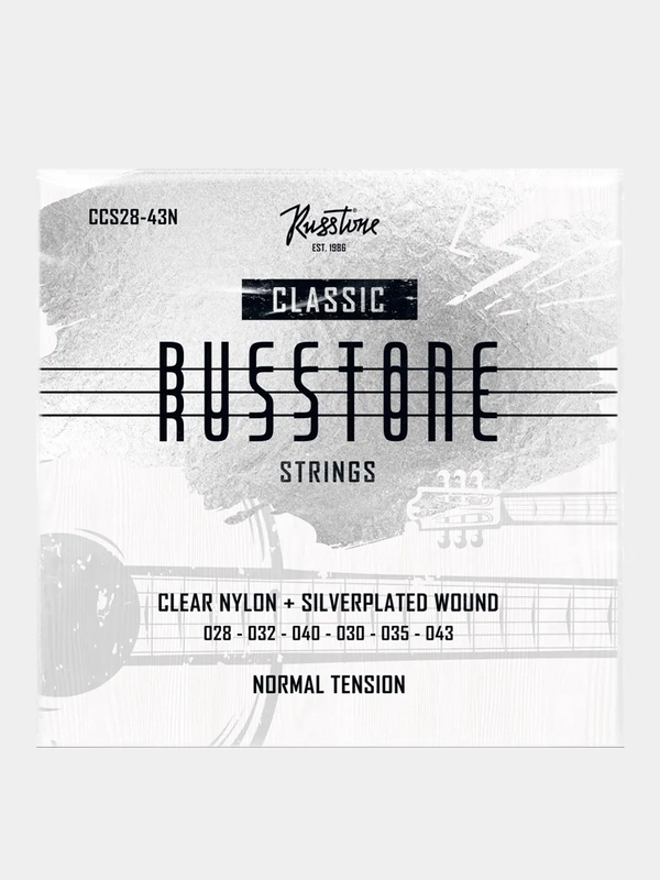 Струны для классической гитары Russtone CCS, посеребренная обмотка
