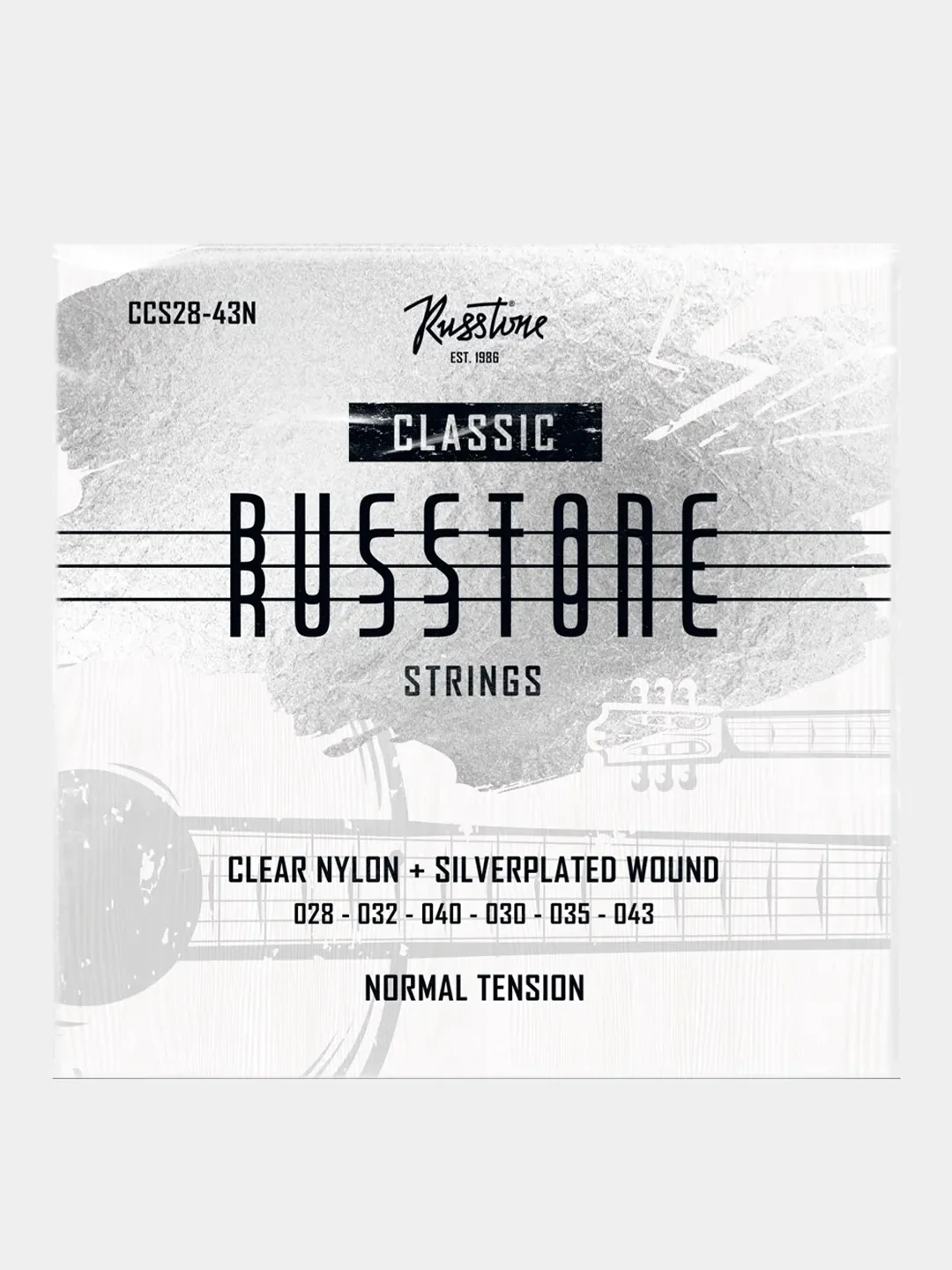 Струны для классической гитары Russtone CCS, посеребренная обмотка