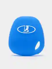Синий силиконовый чехол для ключа(брелка), Lada Priora (Приора), Lada Kalina