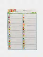 Голубой наклейки для шкафчиков, кроваток и стульчиков, 5 листов