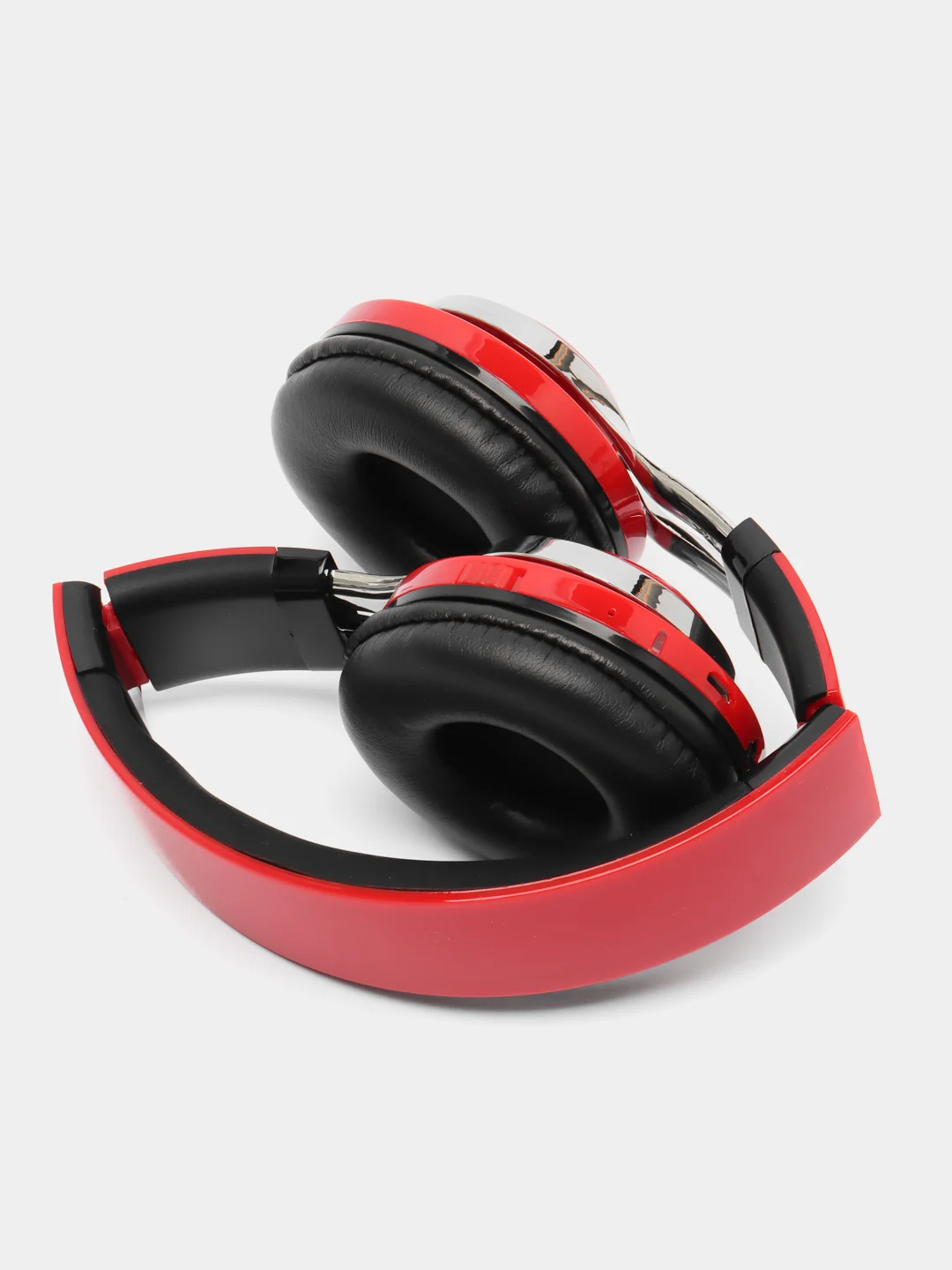 Наушники LuazON RX-1, беспроводные, накладные, BT 4.2, 250 мАч, LED, FM, microSD, красные