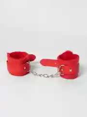 Красный мягкие наручники для БДСМ