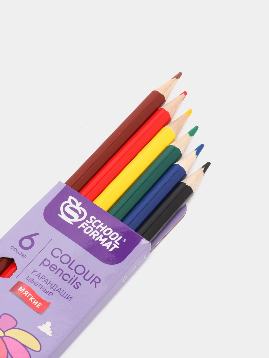 Карандаши цветные Schoolformat "Сказочные единорожки", шестигранные