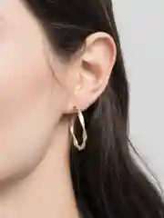 Серьги кольца, матовые, сережки женские, с серебряным гвоздиком, пусеты круглые