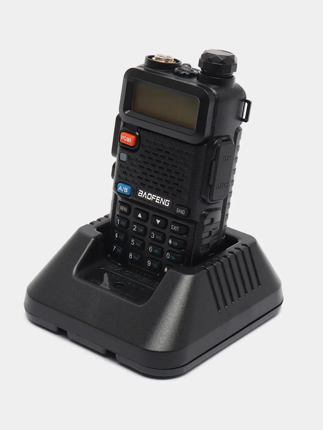Черный рация Baofeng UV-5R с гарнитурой