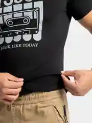 Черный футболка мужская