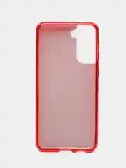 Красный силиконовый чехол на Samsung A22/A50/S20fe/S21/S21fe/S21+/S21Ultra, с блестками, усиленный