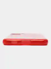 Красный силиконовый чехол на Samsung A22/A50/S20fe/S21/S21fe/S21+/S21Ultra, с блестками, усиленный
