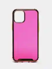 Вишнёвый чехол Apple iPhone 12/ 12 Pro, Pro Max, mini полупрозрачный с оттенком и глянцевой рамкой