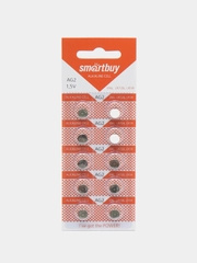 Батарейка Smartbuy AG2 / 396, LR726, LR59, 10 штук