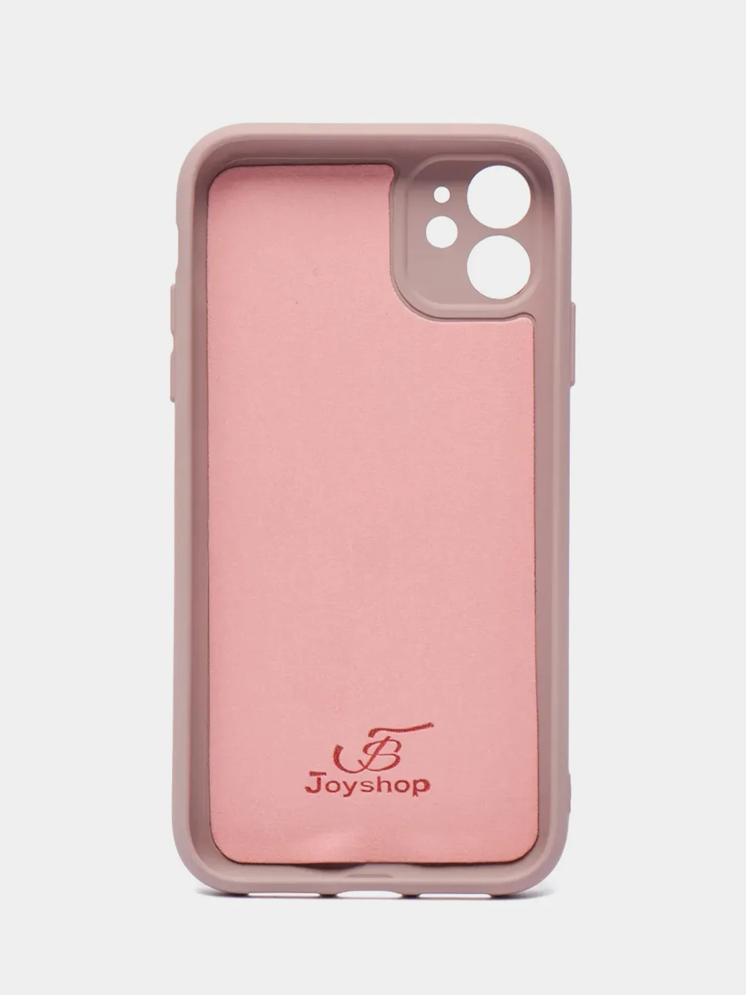 Бежевый чехол для iPhone 11, 12 с бархатной подкладкой с картинкой / рисунком