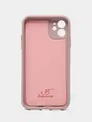 Бежевый чехол для iPhone 11, 12 с бархатной подкладкой с картинкой / рисунком