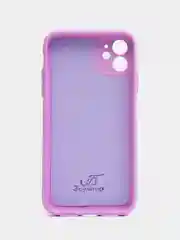 Аметистовый чехол для iPhone 11, 12 с бархатной подкладкой с картинкой / рисунком