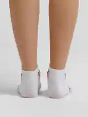 Белый носки белые, с принтом, унисекс