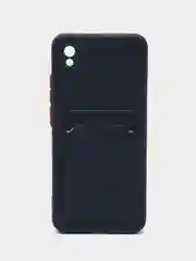 Синий чехол с карманом для карт Xiaomi Redmi Note 8 Pro 9 9A 9C 9T 10 10C 10A 11 Lite 11T Pro