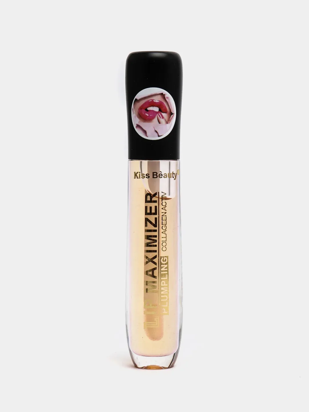 Черный блеск для увеличения объема губ Lip Maximizer, жидкая помада прозрачная бесцветная