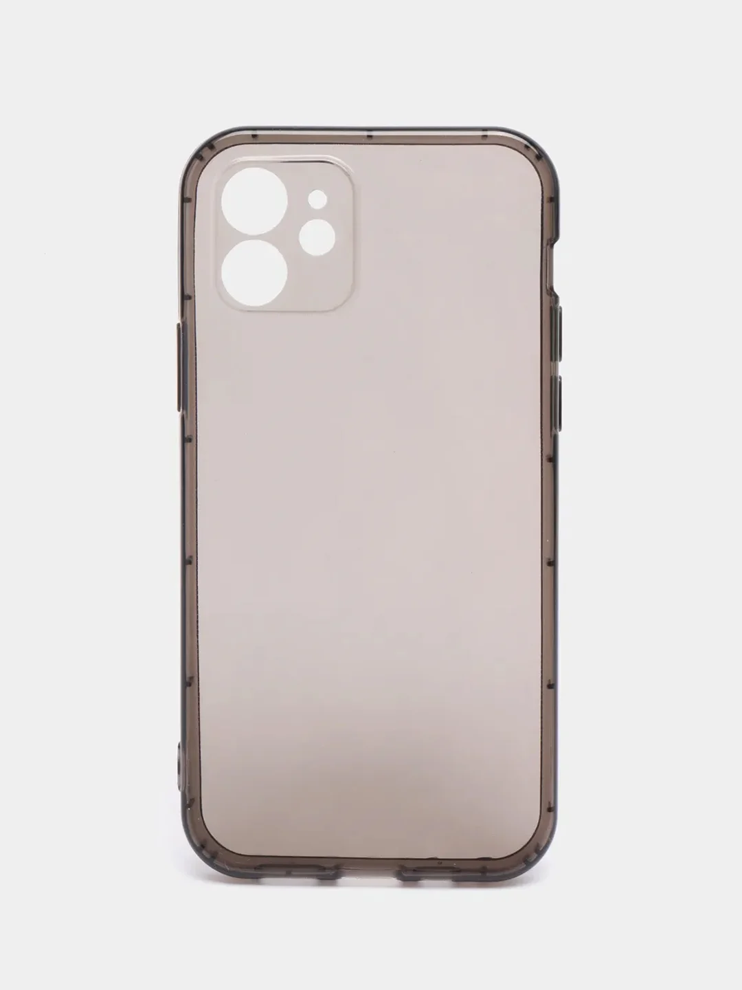 Серый чехол на iPhone 13, 12, 11, 7, 8, SE 2020, Plus, X, XS, XR, Max, Pro, mini, прозрачный