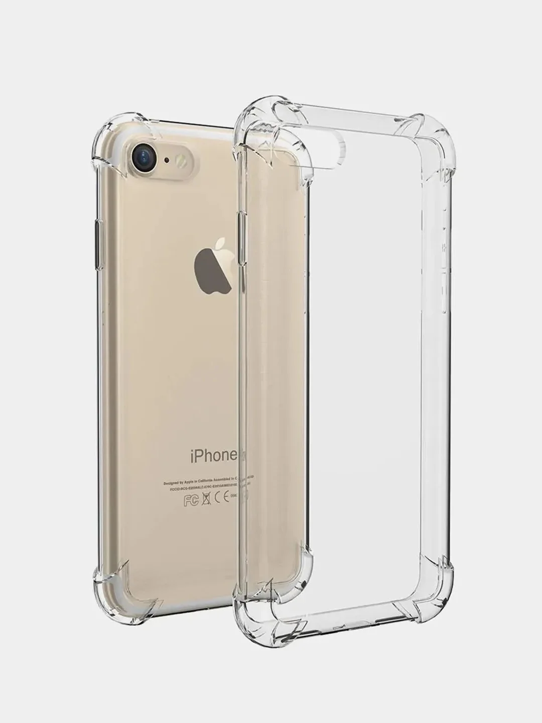 Чехол на iPhone 11, XR, X, XS, 7, 8, SE, 6, 6S Plus, 12 Pro Max/mini, 13, усиленный, глянцевый силикон