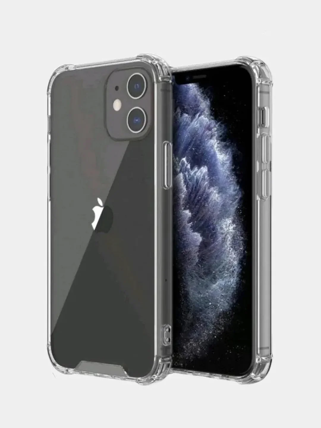 Чехол на iPhone 11, XR, X, XS, 7, 8, SE, 6, 6S Plus, 12 Pro Max/mini, 13, усиленный, глянцевый силикон