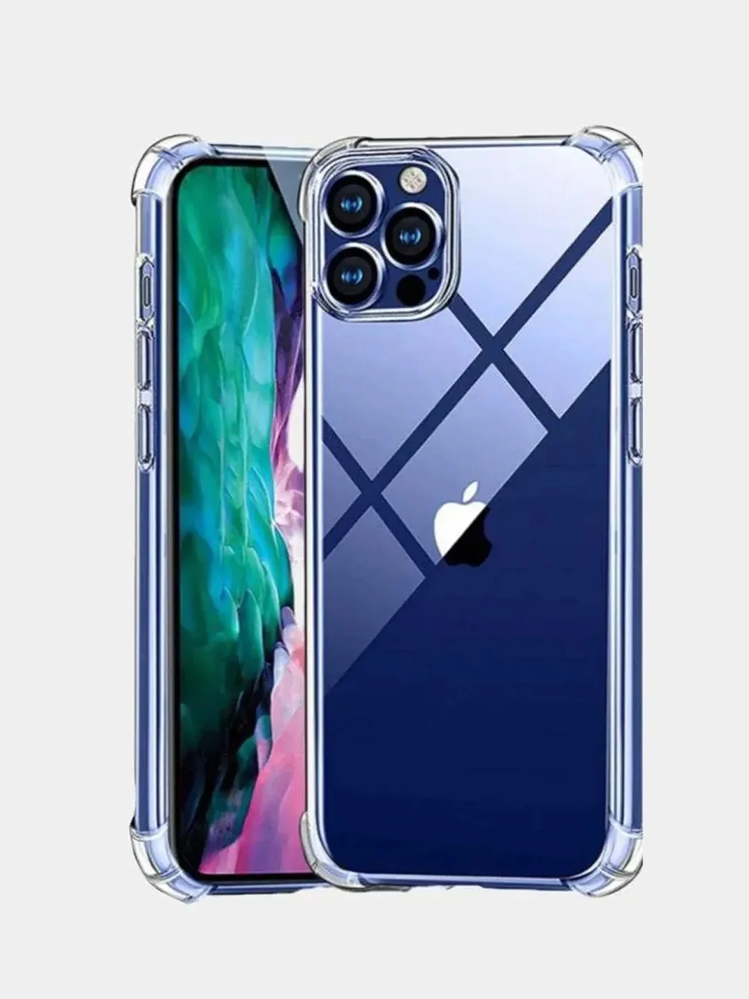 Чехол на iPhone 11, XR, X, XS, 7, 8, SE, 6, 6S Plus, 12 Pro Max/mini, 13, усиленный, глянцевый силикон
