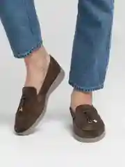Светло-коричневый лоферы
