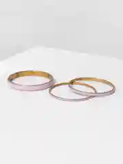 Аметистовый браслет из латуни