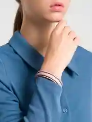 Аметистовый браслет из латуни