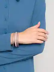 Аметистовый браслет из латуни