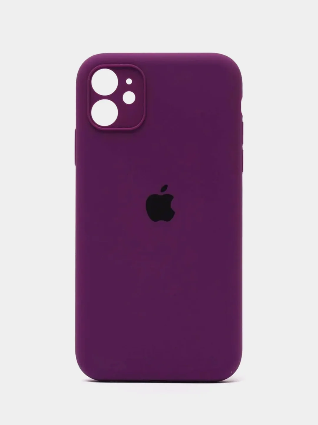 Фиолетовый силиконовый защитный чехол iphone 12 Pro Max с закрытым низом