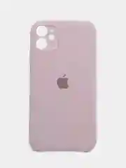 Пудровый силиконовый защитный чехол iphone 12 Pro Max с закрытым низом