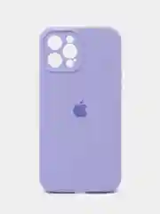 Лавандовый силиконовый защитный чехол iphone 12 Pro Max с закрытым низом